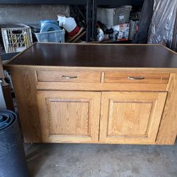 Portable Kitchen Island/workbench Garage Storage