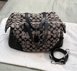 Coach Signature Canvas Duffle Bag