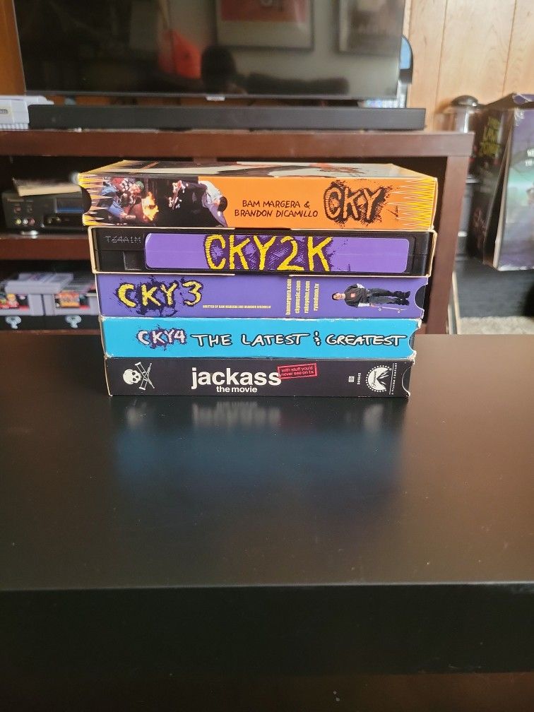 Cky 1. 2. 3. 4. And Jackass 1 On Vhs for Sale in San Diego, CA - OfferUp