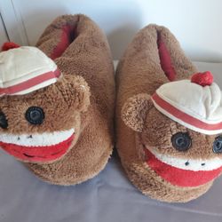 Nick & Nora Sock Monkey Slippers