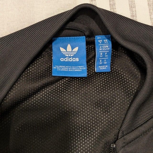 Adidas Originals women's Superstar Track Jacket Black Colorful