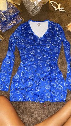 BLUE BANDANA ONESIE