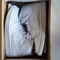 Jordan 1 Mid White Snakeskin (W)