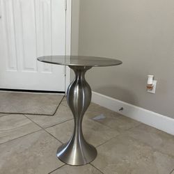 silver side / end table / home accent