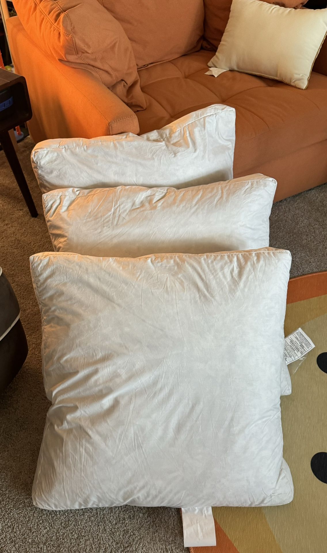 Macys Feather Down Pillows 26” X 3, BRAND NEW ON SALE NOW