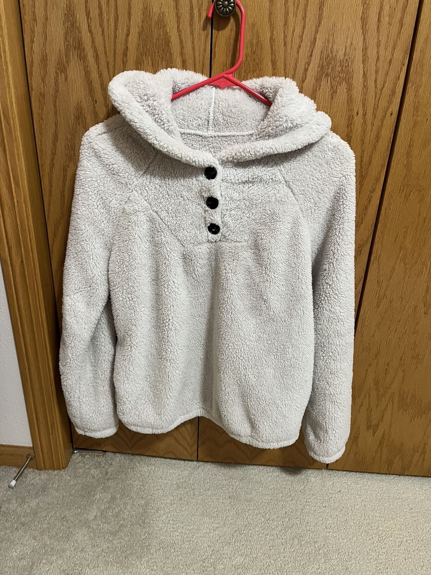 Cozy Long Sleeve Hoodie Like Top