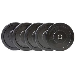 All Brand New Bumper Plate Sets With Barbell And Clips 