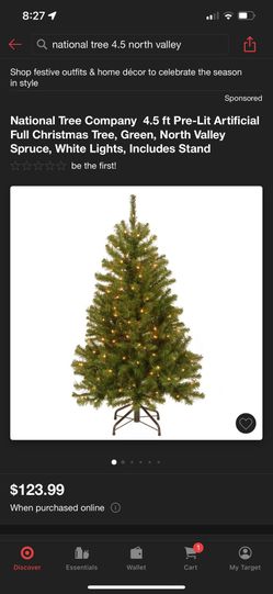 4.5 Ft Pre Lit Tree