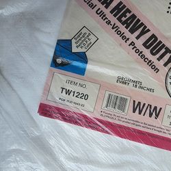 12x20 White Tarp