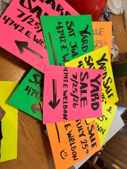 Yard Sale Saturday July 25th