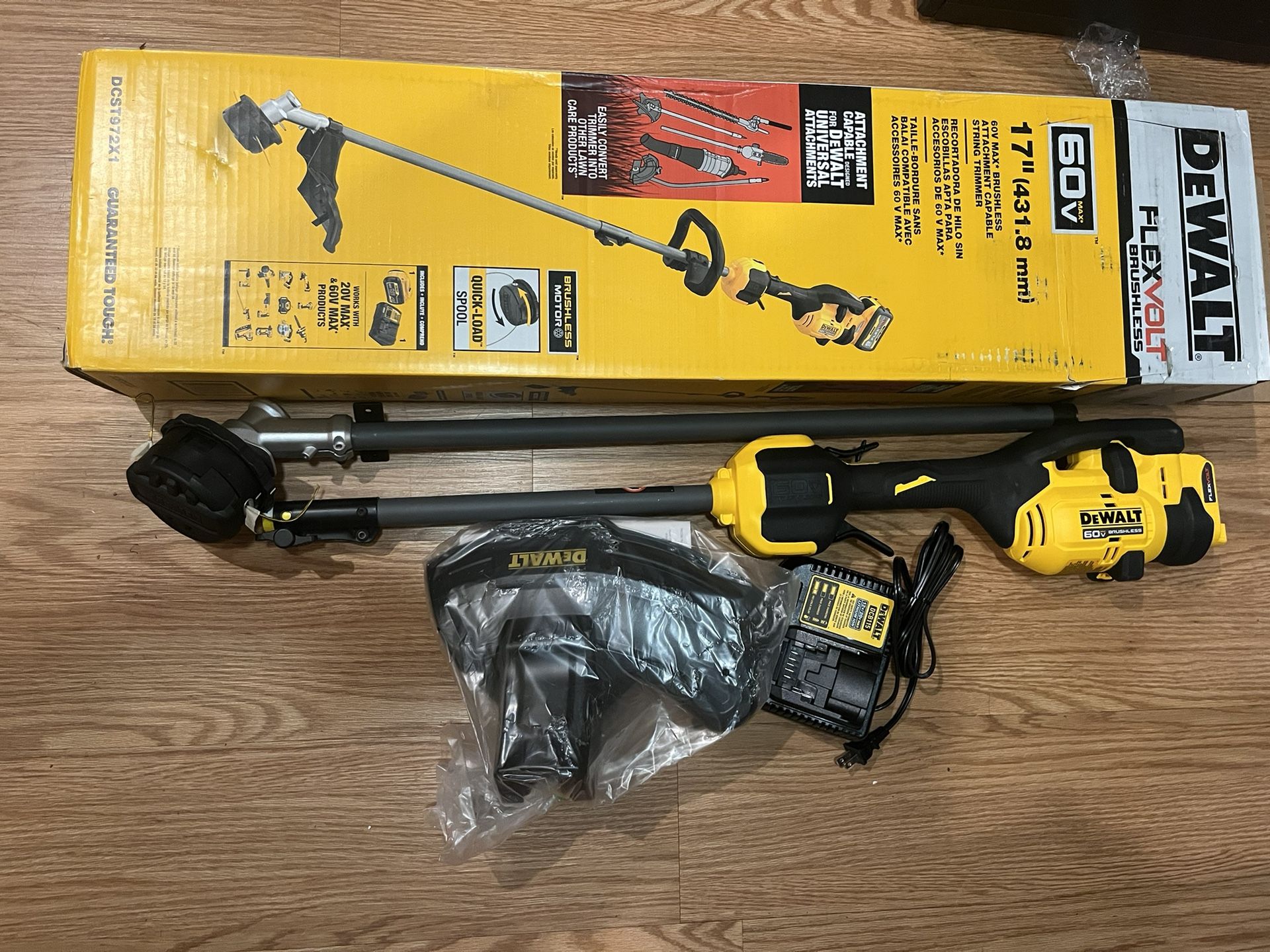 Dewalt 60v String Trimmer Charger But Not Battery