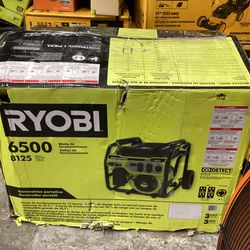 🧰🛠RYOBI RY906500S 6500-Watt GAS Powered Portable Generator w/CO Detect Shutdown Sensor-NEW!-$650!🧰🛠