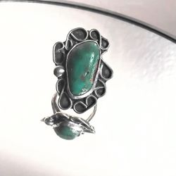 Vintage Indian Mate Sterling Silver Ring Size 5.5