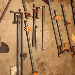 Pipe Clamps Red & Orange 