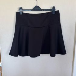 Exhilaration Women’s Size XL Extra Large Black Elastic Waist Skirt