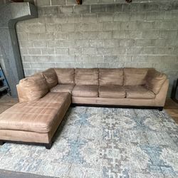Blue L Shaped Sectional Couch “WE DELIVER”