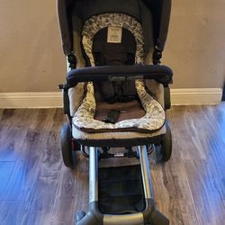 Stroller for infant.