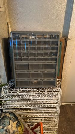 Gray Storage drawer with all baskets