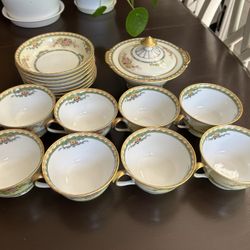 Noritake “Monica” China Set. Circa 1917 . Made In Japan. Set Of 18