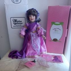 7 Assorted Porcelain Angel Dolls W Box