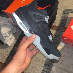 Jordan 4 Black Canvas 