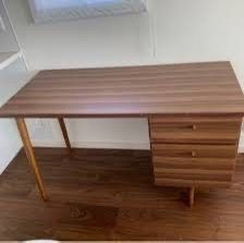 walnut mid-century modern style writing desk