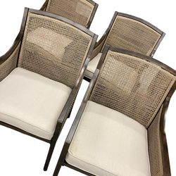 Allen and Roth NIB Four Chairs Wicker Avent Ferry