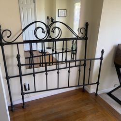 Full Iron Bed frame.  Back Front And bottom Frame. 