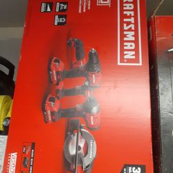 Kraftsman V20  5 Tools Combo Kit Comes with 2 Battery 