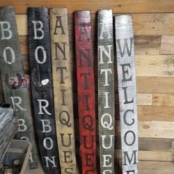 Whiskey Barrel Stave Sign 