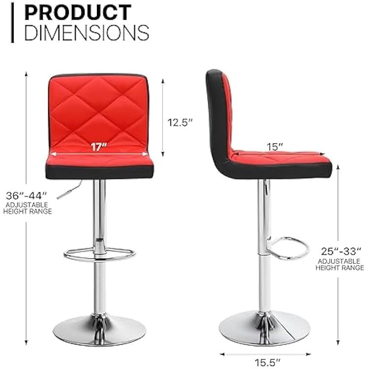 MoNiBloom Bar Stool Set of Modern Adjustable Kitchen Island