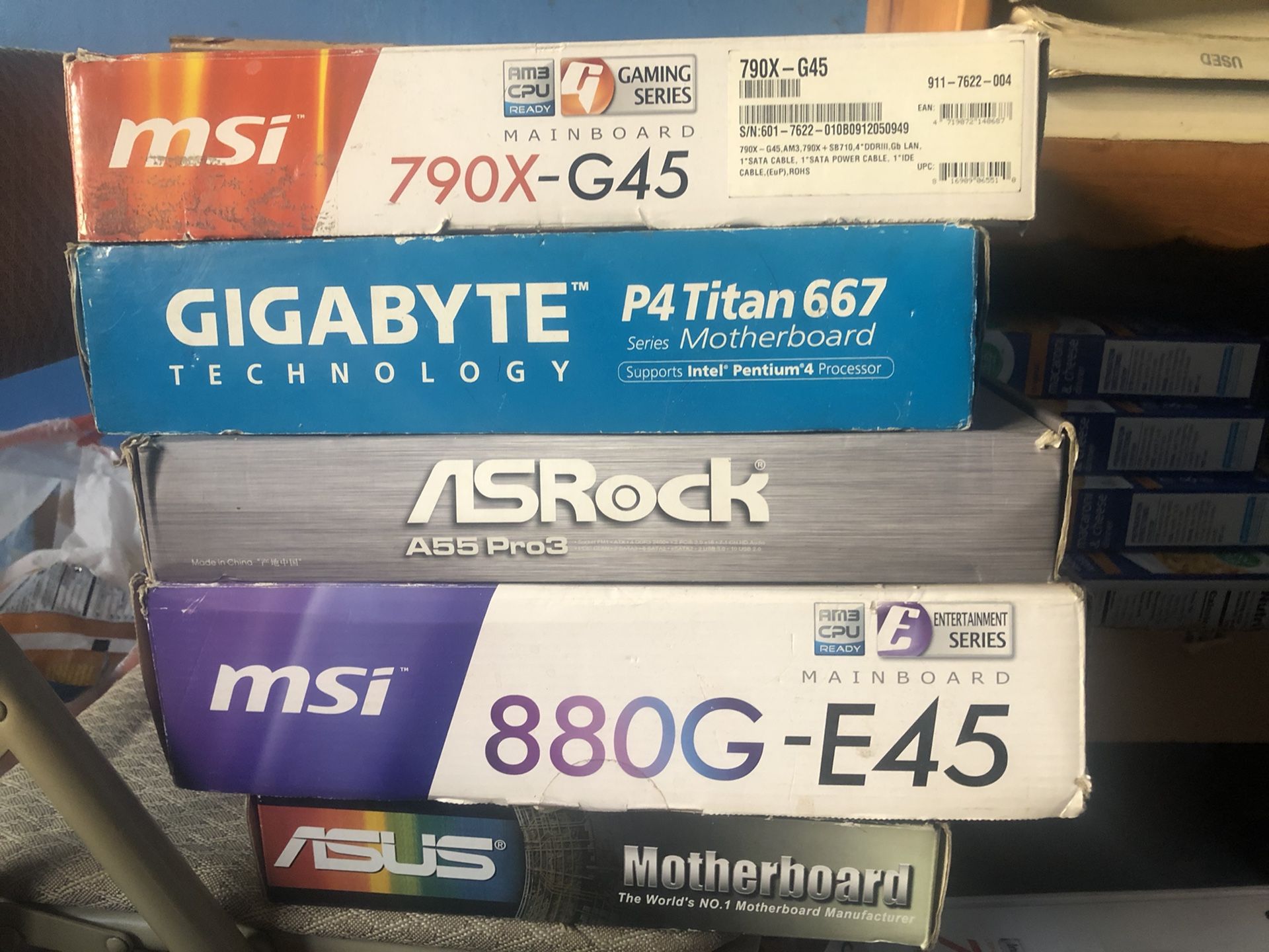 10 New In Box Motherboards