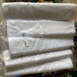5 Bolts Of White Poly Fabric