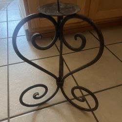 Wrought Iron Candle Holder