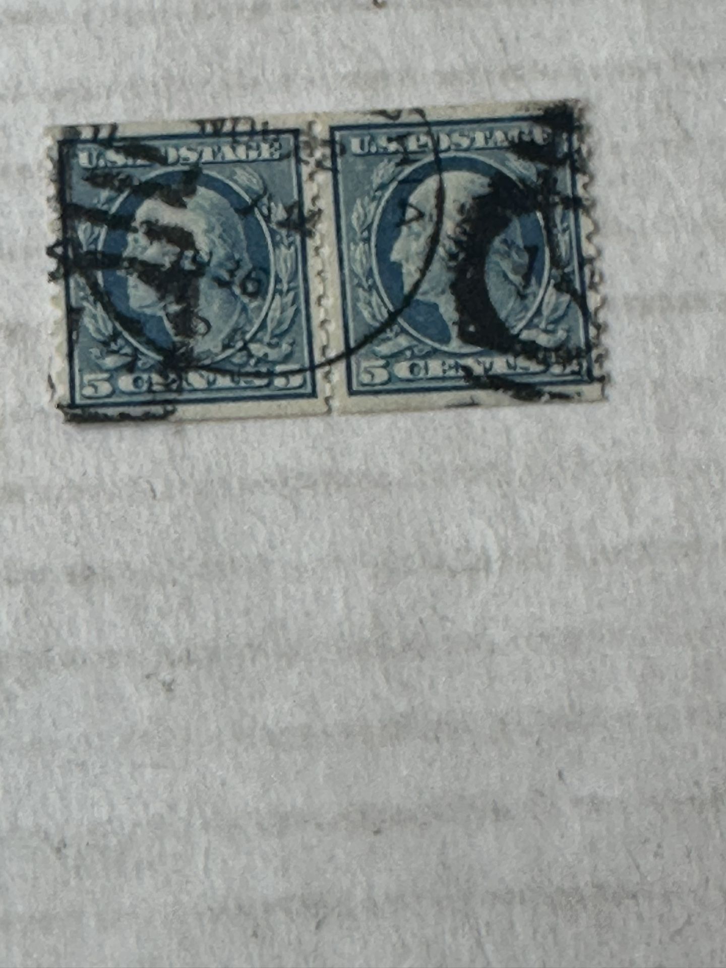 United States 447 Coil Pair Used 5 Cent George Washington