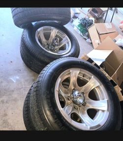 4 rims and tires 15s