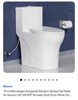 NEW ADA 19” inch Toilet