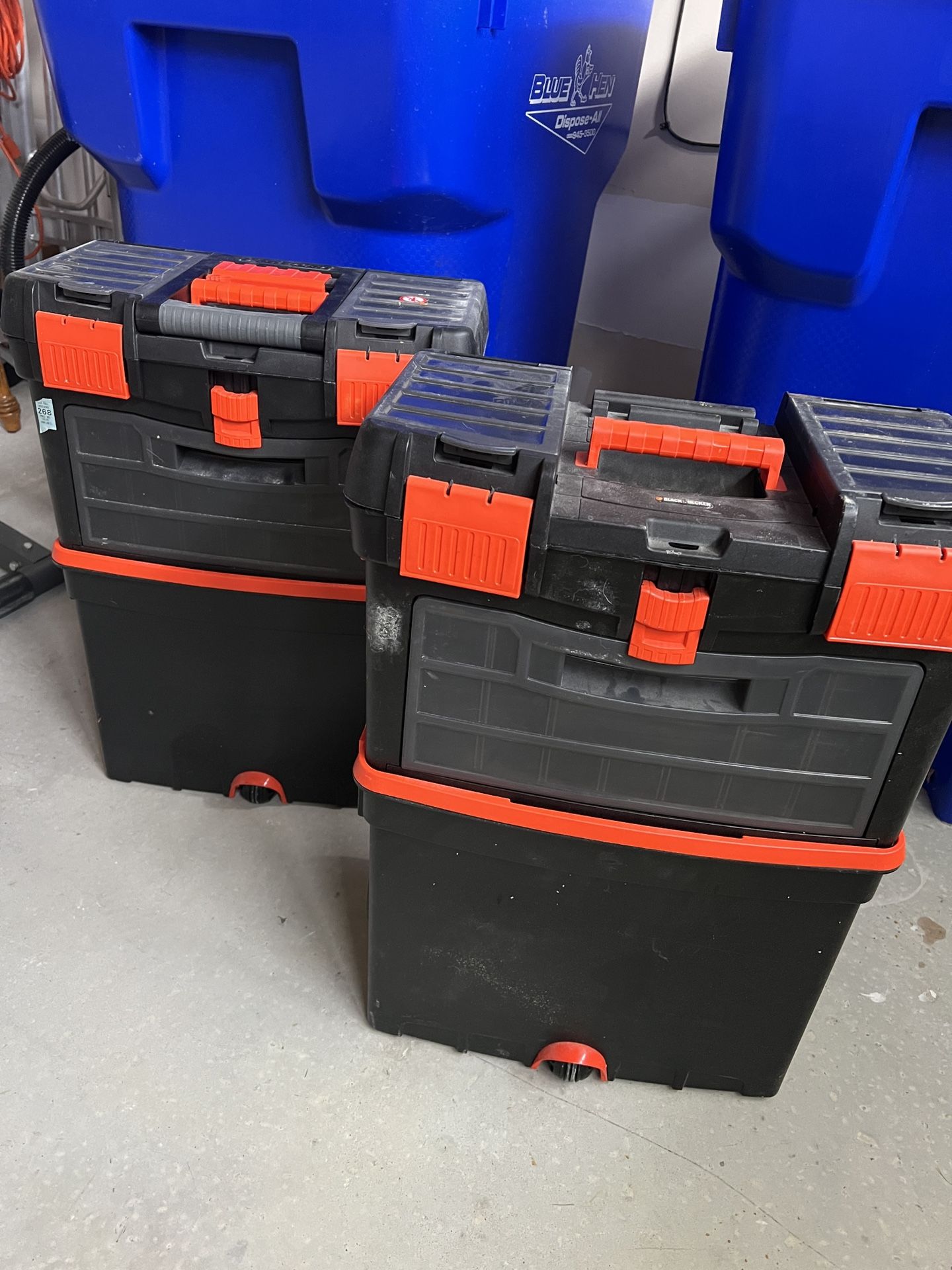 Black and Decker Stackable Rolling Tool Boxes