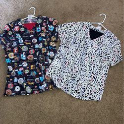 2pc Nurses Scrubs Sets