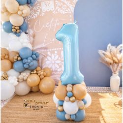 Cielito Lindo Baptism Bautizo Balloon Garland Backdrop Decoration