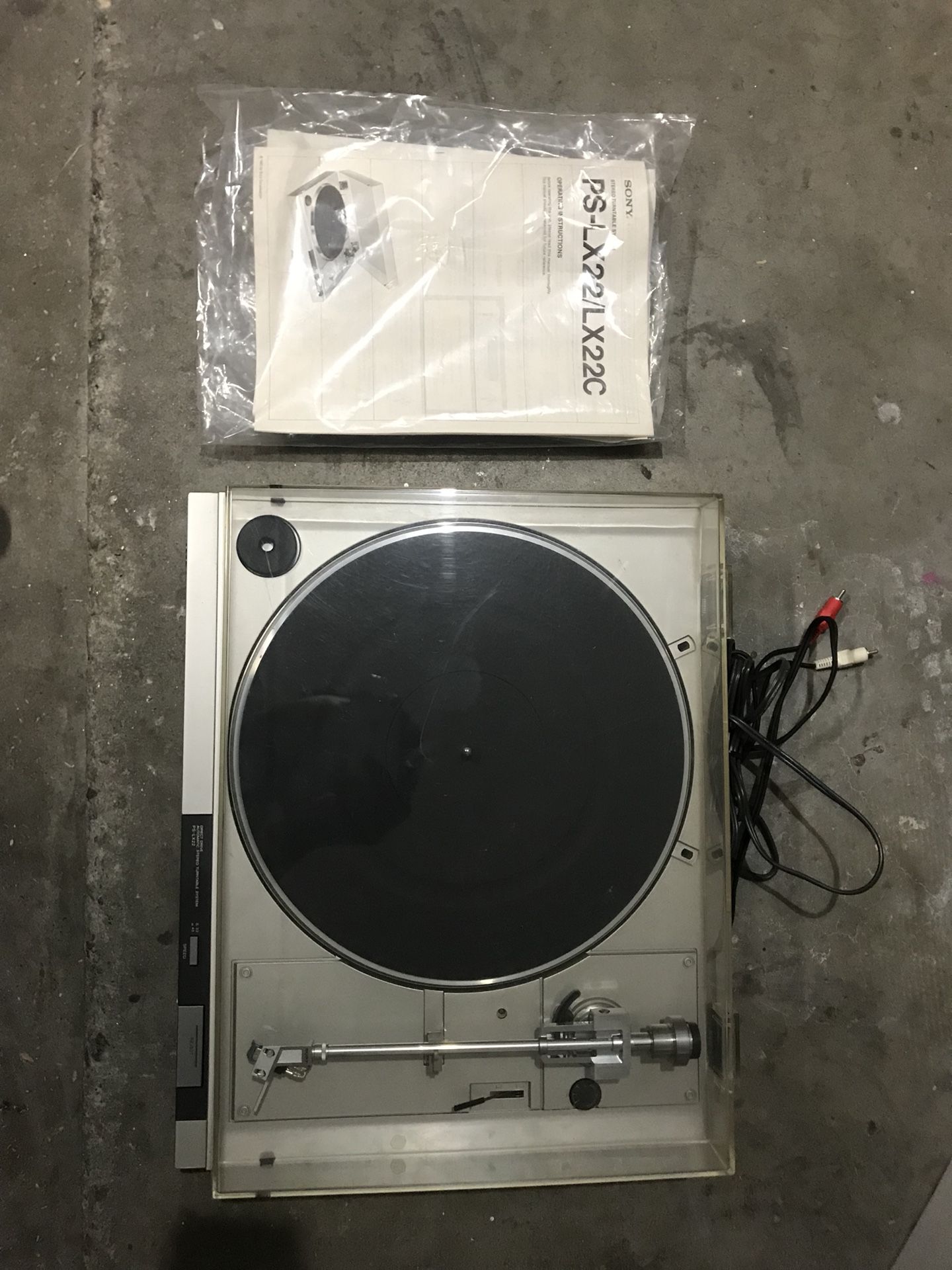 Vintage SONY PS-LX22 Direct Drive Turntable RECORD Player Vinyl