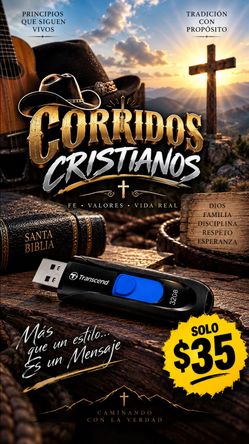 Corridos Cristianos – USB 32GB