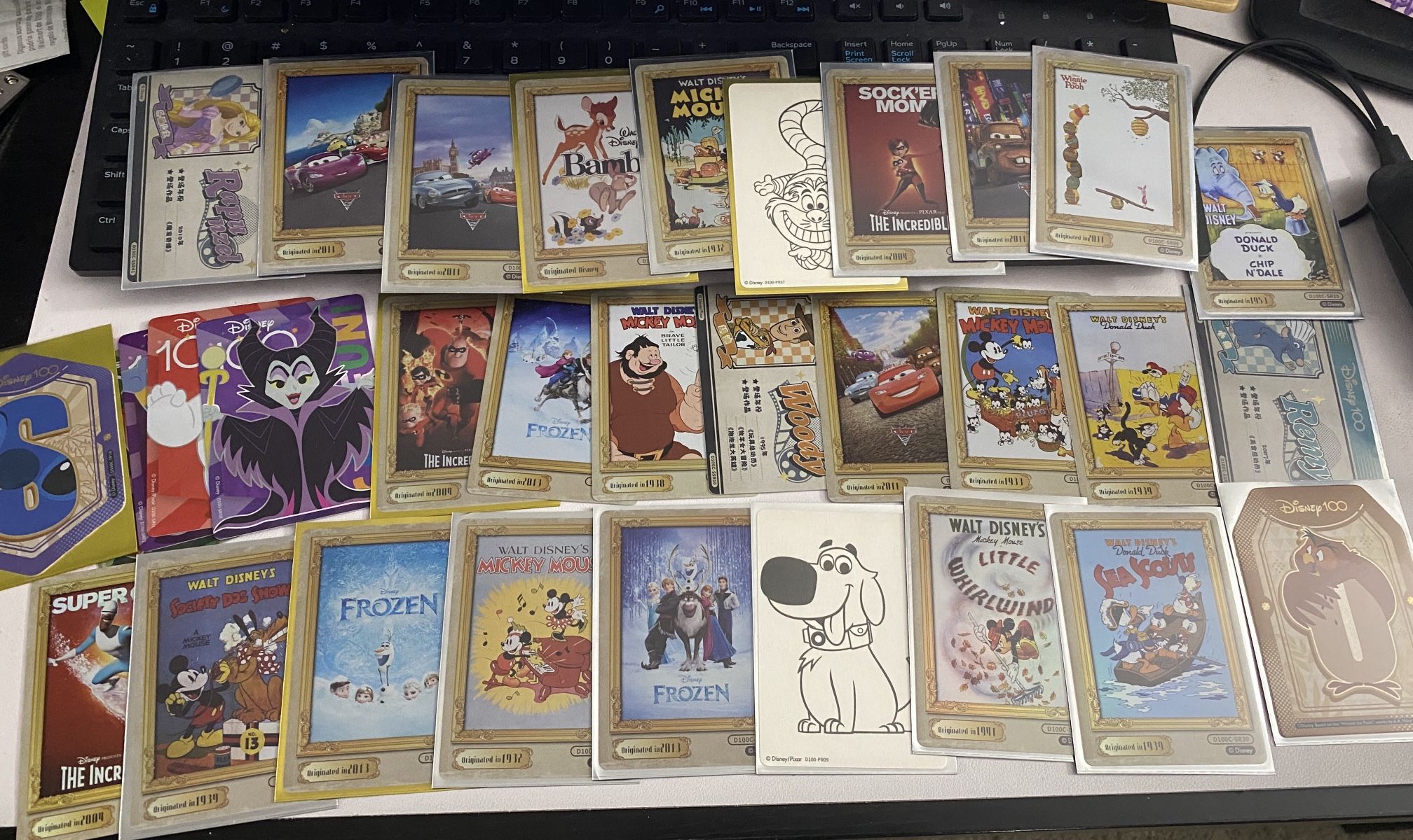 Disney Cards Trading Card Lot disney100 Over 30 Cards Movie Posters
