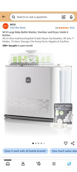 Ncvi bottle washer and sterilizer and dryer