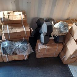 90 and 95 lb dumbbells $1 per pound