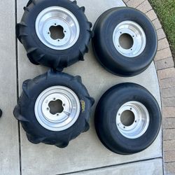 Paddle Tire / Sand Tire Set For Yamaha Banshee, Raptor, & 450