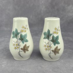 VTG Syracuse China Woodbine Salt Pepper Shakers Carefree True China 1(contact info removed)