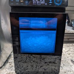 ecozy Smart Chewable Crunchy Nugget Ice Maker Countertop, First Full-Color Smart Panel Ice Machine with APP Control 44 lbs/24H Soft Pellet Ch