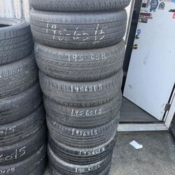 195-65-15 Used Tires $40 Each Installed