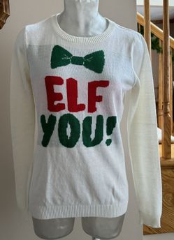 Elf You! Christmas Sweater size Large